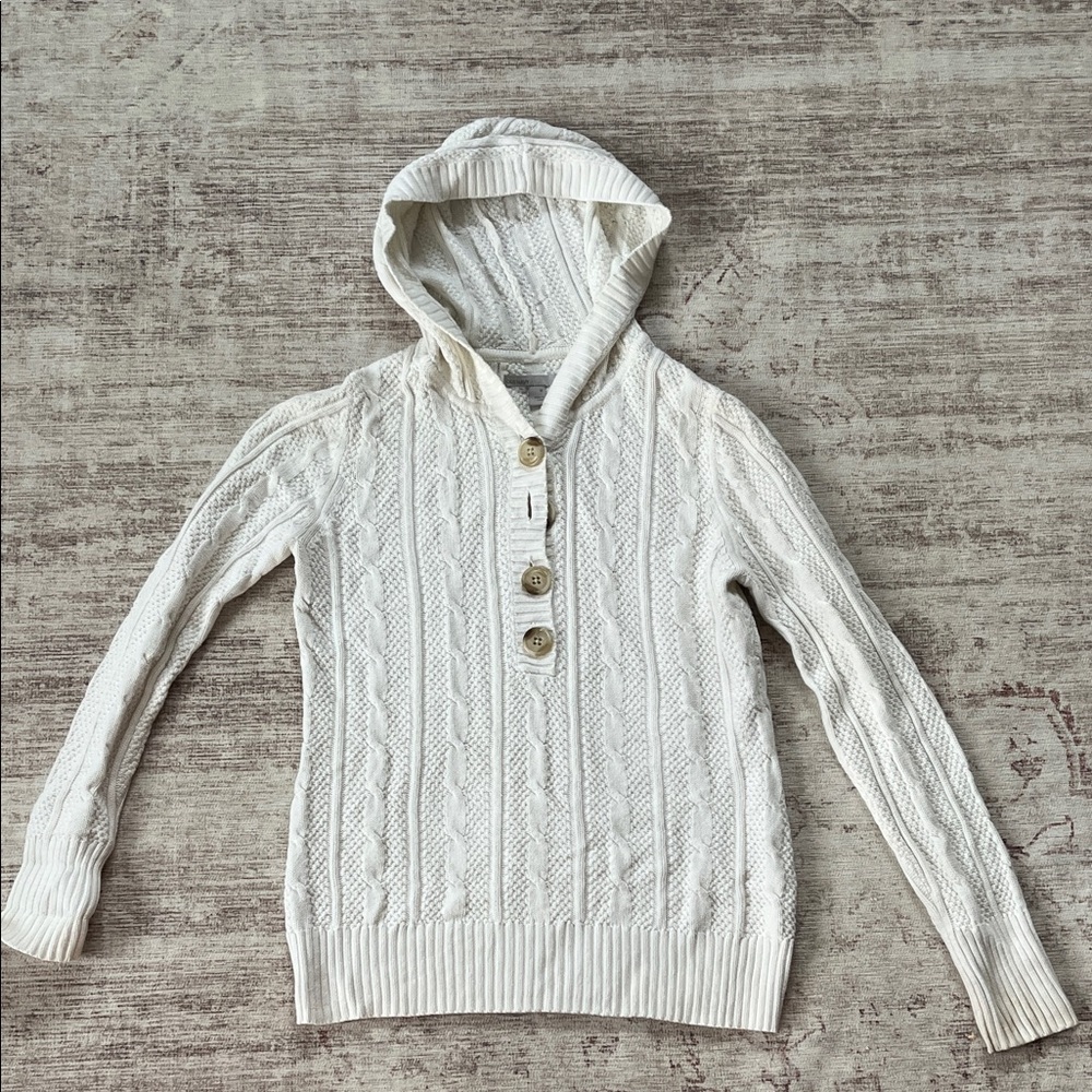 Old Navy Women's V-Neck Cable Knit Sweater - Cream